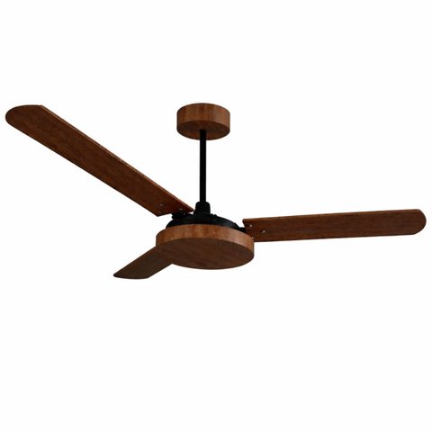 Ventilador de Teto Natuvent Vitta sem Luz 3 Pás Madeira Mdf Imbuia