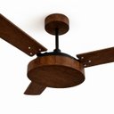 Ver imagem 2 de Ventilador de Teto Natuvent Vitta sem Luz 3 Pás Madeira Mdf Imbuia