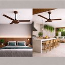 Ver imagem 4 de Ventilador de Teto Natuvent Vitta sem Luz 3 Pás Madeira Mdf Imbuia