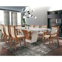 Ver imagem 5 de Mesa Rubi 220cm Madeira E Vidro Mobillare Off White