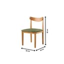 Ver imagem 5 de Conjunto de Sala Jantar Mesa 120cm com 4 Cadeiras Aurora Marrom Verde
