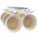 Ver imagem 2 de Suporte Porta 12 Xícaras Fixar Armário Organizador De Cozinha