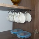 Ver mais imagens de Suporte Porta 12 Xícaras Fixar Armário Organizador De Cozinha