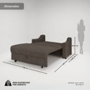 Ver imagem 3 de Sofá Cama Retrátil 158cm 2 Lugares Betim
