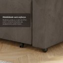 Ver imagem 6 de Sofá Cama Retrátil 158cm 2 Lugares Betim