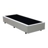 Cama Box Solteiro 88 Branco Sintetico - Santo Box - 4