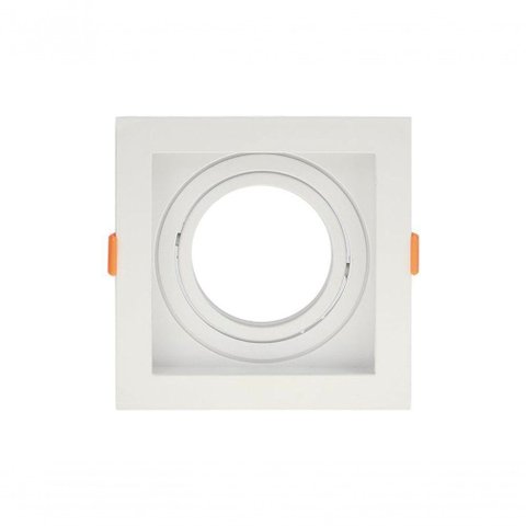 Spot Recuado de Embutir Quadrado Móvel Ar 70 Branco Taschibra