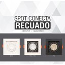 Ver imagem 4 de Spot Recuado de Embutir Quadrado Móvel Ar 70 Branco Taschibra