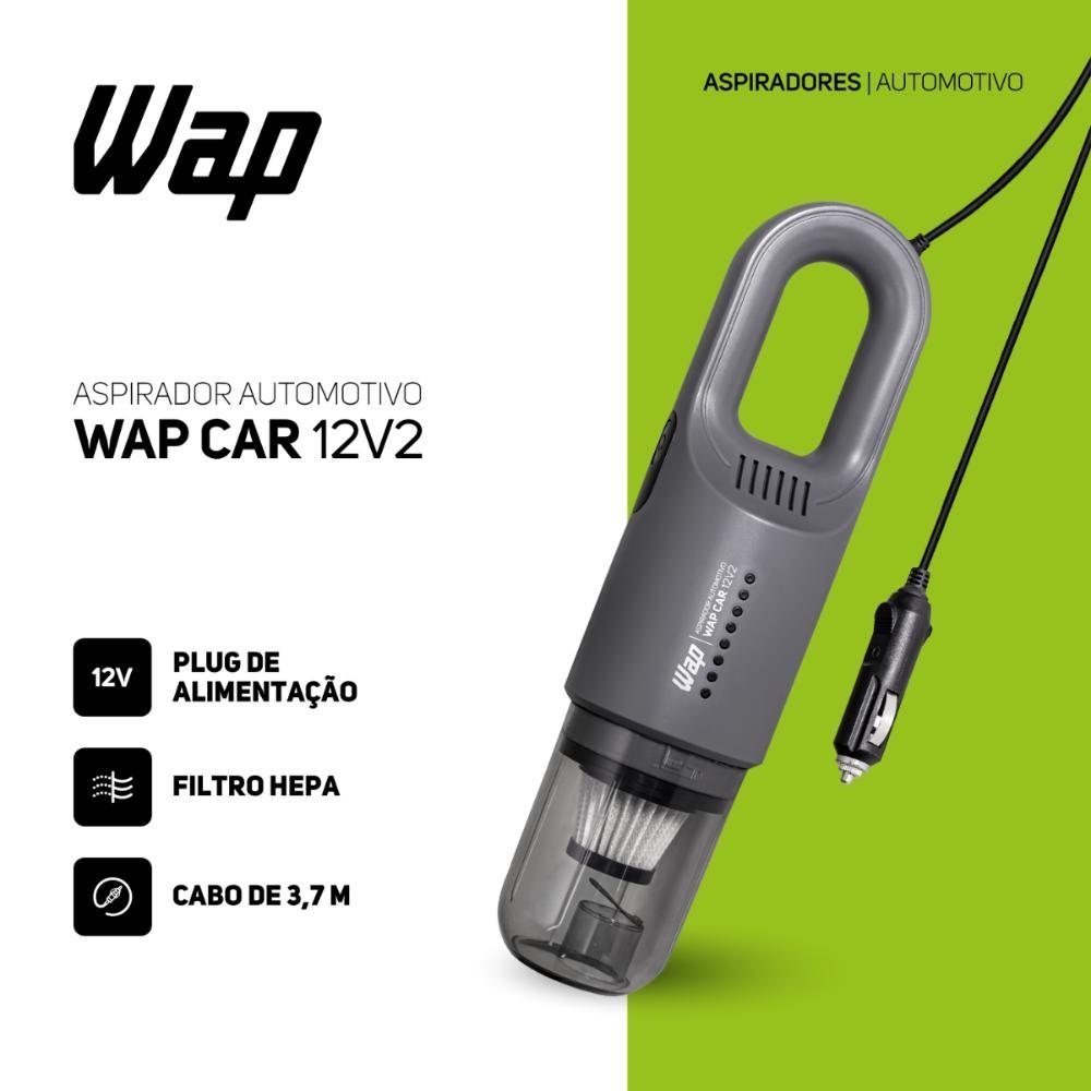 Aspirador Portátil 12v 180w Wap Car 12v2 - 4