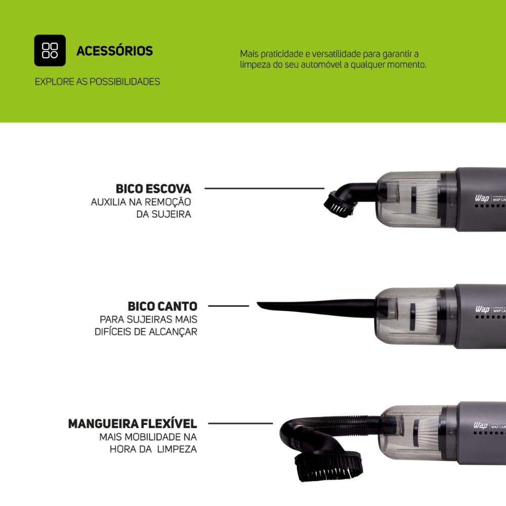 Aspirador Portátil 12v 180w Wap Car 12v2 - 9