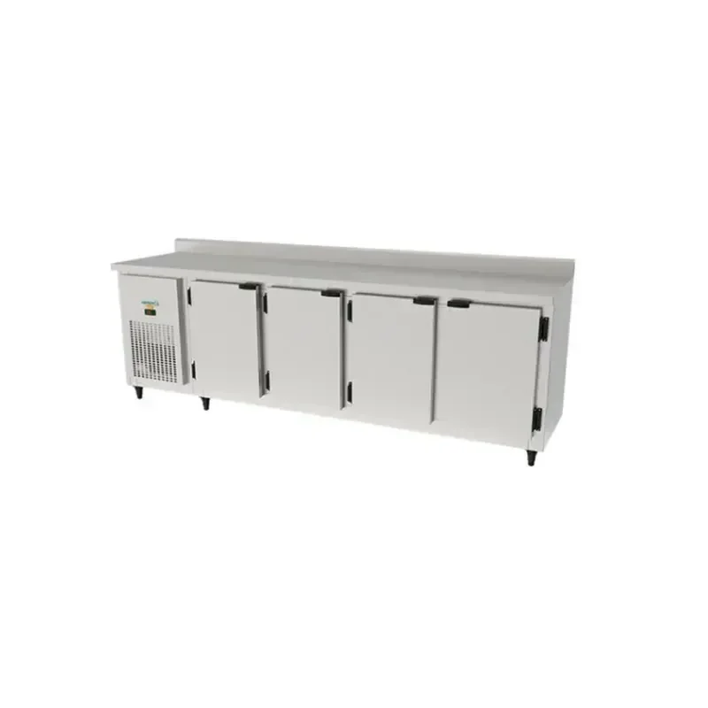 Balcão Encosto Refrigerado Inox Esquerda 2,5mt 220v 840kbsc250d Kofisa