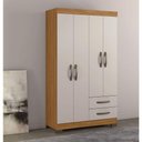 Ver imagem 2 de Guarda-roupa 4 Portas Nt 5005 Freijó com Off White - Notável