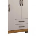 Ver imagem 4 de Guarda-roupa 4 Portas Nt 5005 Freijó com Off White - Notável