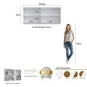 Ver imagem 2 de Módulo Aéreo 4 Portas 158,5cm em MDF Integrato