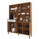 Ver imagem 4 de Armário de Cozinha Compacta Fidelitá Amsterdã 160cm 7 Portas 1 Gaveta com Tampo e Fundo