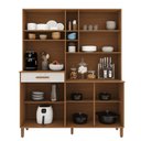 Ver imagem 5 de Armário de Cozinha Compacta Fidelitá Amsterdã 160cm 7 Portas 1 Gaveta com Tampo e Fundo