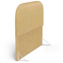 Ver imagem 6 de Cabeceira Cama Box King 195cm Orgânica Lanna W01 Couríssimo Fendi - Lyam Decor