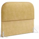 Ver imagem 1 de Cabeceira Cama Box King 195cm Orgânica Lanna W01 Couríssimo Fendi - Lyam Decor