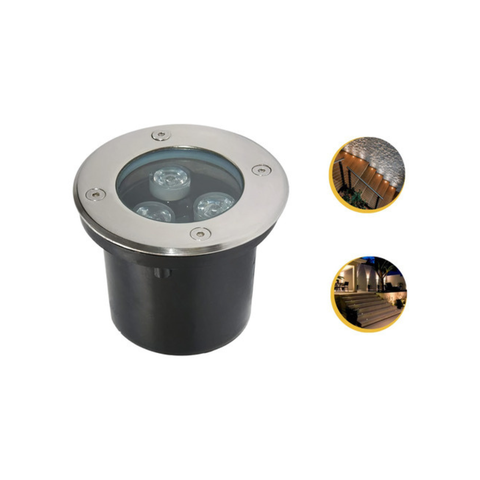 Balizador Embutido de Solo Smd 3w 3000k 270lm Ip67 Garantia 01 Ano