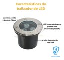 Ver imagem 2 de Balizador Embutido de Solo Smd 3w 3000k 270lm Ip67 Garantia 01 Ano