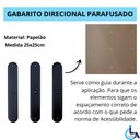 Ver imagem 4 de Elemento Tátil Direcional Pvc Parafusado Preto