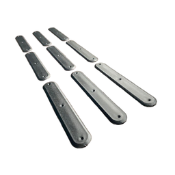 Elemento Tátil Direcional Pvc Parafusado Preto - 1