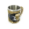 Caneca Caveira Dark 400ml Alça Copo em Metal e Resina - 2