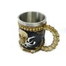 Caneca Caveira Dark 400ml Alça Copo em Metal e Resina - 6