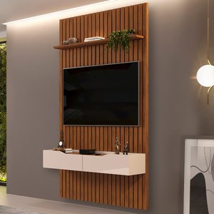 Painel Ripado e Bancada DJ Móveis Pratic 143x212cm