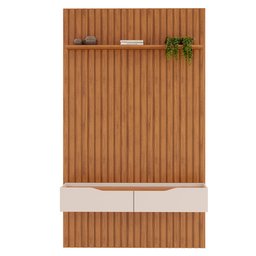 Painel Ripado e Bancada DJ Móveis Pratic 143x212cm - 2