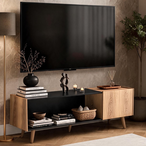 Rack para TV até 60 Polegadas 135 cm Module Sala Byhouse