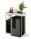 Ver imagem 1 de Aparador Bar para Adega Cervejeira ou Frigobar MDF e Metal Industrial Dourado Notte
