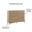 Ver imagem 3 de Cômoda Madeira Maciça 3302u Nest com 8 Gavetas Tauari Finestra