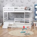 Ver imagem 1 de Treliche Solteiro Infantil Slim e Mini Escada/escorregador Madeira Maciça Branco Housin