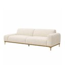 Ver imagem 1 de Sofá com Chaise Unne 3 Lugares 230cm Terminal Direito Off White Boucle