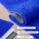 Ver imagem 3 de Jogo Tapete Passadeira Quarto 2 Uni Azul 50 X 140 Cm