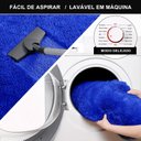Ver imagem 2 de Jogo Tapete Passadeira Quarto 2 Uni Azul 50 X 140 Cm