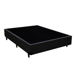 Cama Base Box Casal Preta + Colchão de Molas Anjos Classic Superlastic - 138x188 - 4