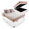 Colchão Casal de Molas Ensacadas - Anjos - Classic 138cm + Cama Box com Baú Casal Branco - 1