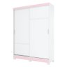 Guarda-Roupa 2 Portas de Correr 2 Gavetas Viena Multimóveis CR4032 Branco/Rosa - 2