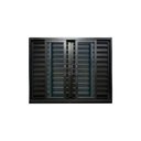 Ver imagem 2 de Veneziana 6 Folhas de Correr Alumínio Preto 120x120 Linha 25