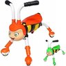 Carrinho Andador Infantil Criança Abelha Musica e Luz Deslizante 360 - Laranja - 1