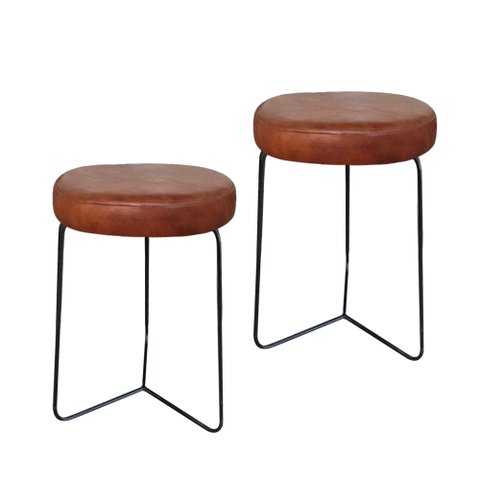 Kit 2 Banqueta Banco Aço Baixa Cozinha Bar Balcão Mesa 50cm:whisk