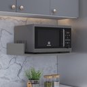 Ver imagem 2 de Suporte Suspenso Para Micro-ondas Forno 60x40 cm Class L03 Cinza - Lyam Lyam Decor