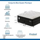 Ver mais imagens de Conjunto Box Queen Mola Ensacada Probel Munique (158x198x56cm)