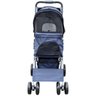 Carrinho de Passeio Pet com Porta Copo para Cães e Gatos - Azul - 9