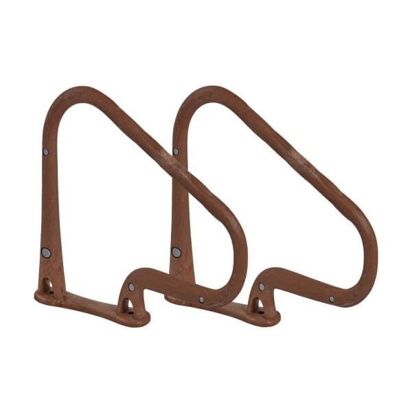 Corrimão Max Para Piscina Com Escada - Igui - Cor Imbuia - 1