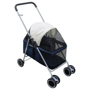 Carrinho de Passeio Pet para Cães e Gatos- Azul