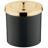 Lixeira com Tampa 5 Litros Preto Tampa Dourado Future - 1