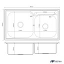 Ver imagem 2 de Cuba Dupla Cozinha Gourmet Aço Inox Luxo com Acessórios Tubrax